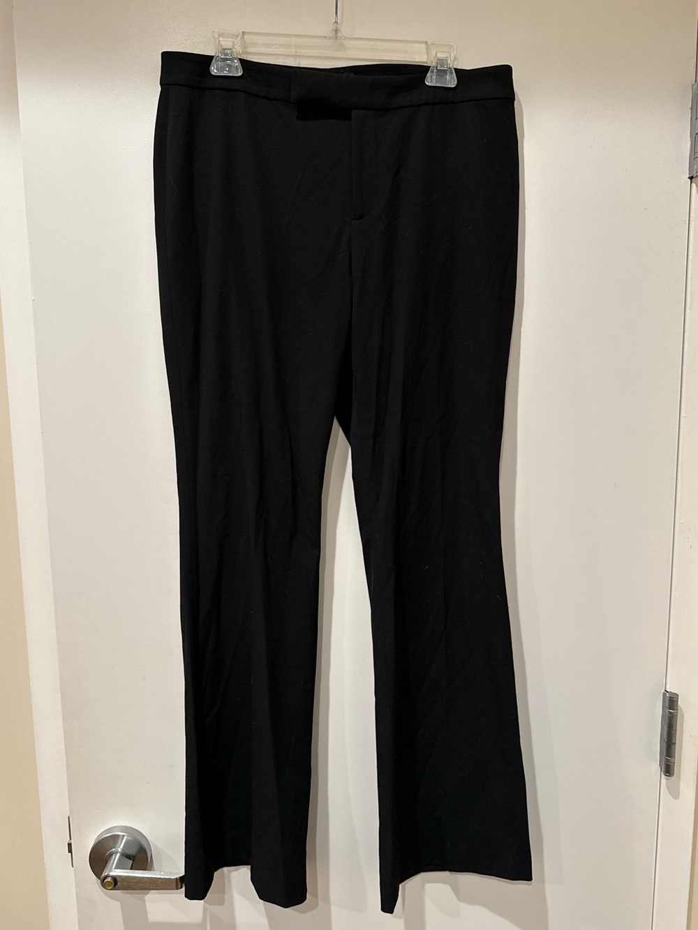 Lauren Ralph Lauren Womens Black Dress Pants Straight Leg Slacks Flare Size 10